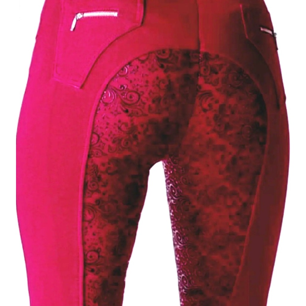 Chillout Burgundy high waist full seat breech - UK 8